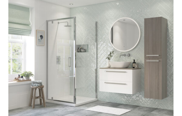 Amenity 760mm Side Panel - Chrome