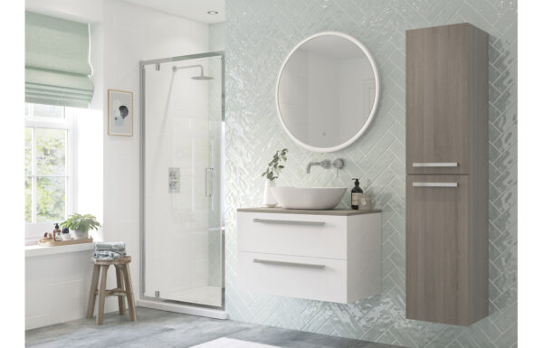 Amenity 760mm Pivot Door - Chrome