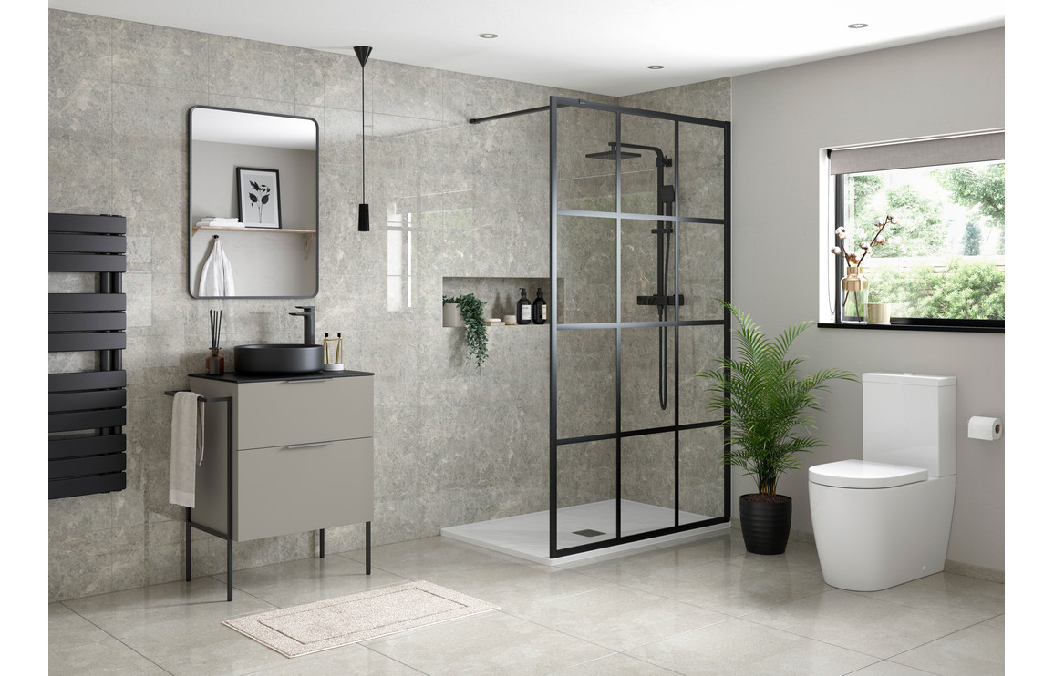 Oregon 1180mm Floor Standing 4 Door Basin Unit (No Top) - Matt Latte - Image 2