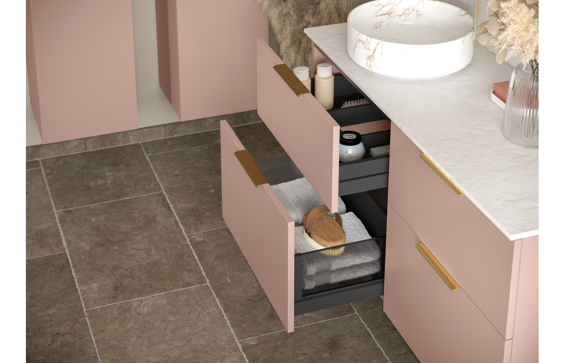 Oregon 1180mm Floor Standing 4 Door Basin Unit (No Top) - Matt White - Image 3