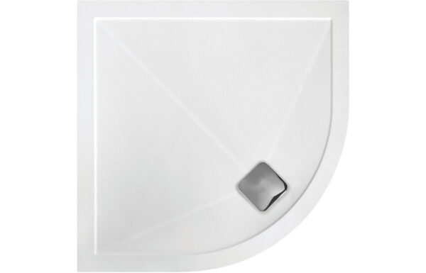 28mm Anti-Slip Ultra-Slim 1200mm x 800mm Offset Quadrant Tray & Waste (LH)