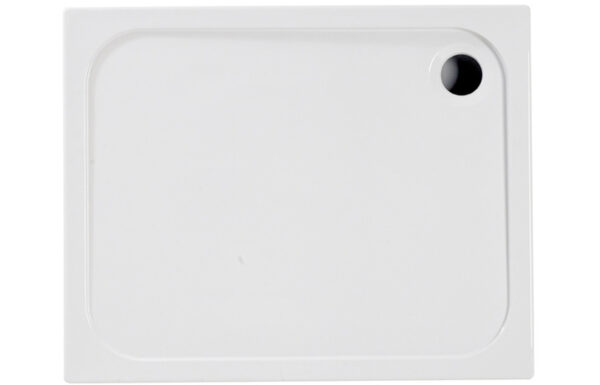 45mm Low Profile 1000x700mm Rectangular Tray & Waste - White