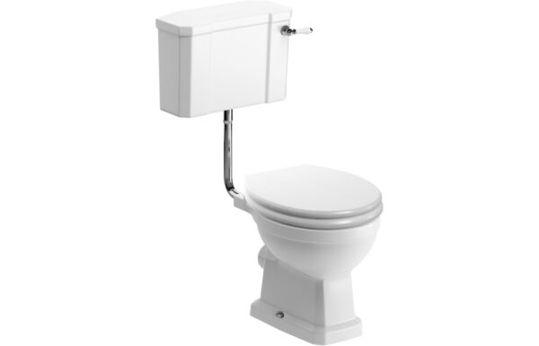 Lair Low Level WC & Satin White Wood Effect Seat