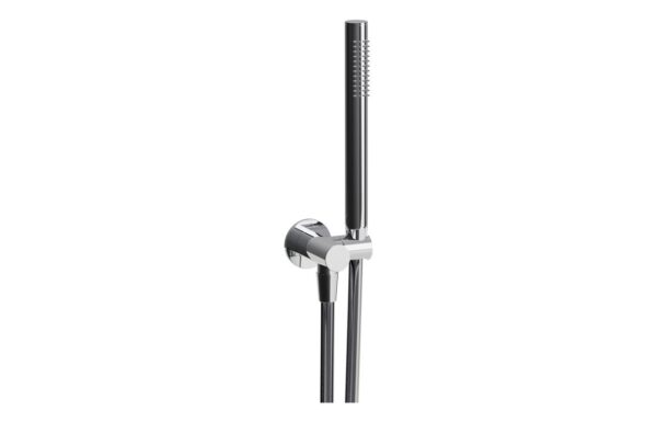 Abode Euphoria Circular Wall Outlet Handset & Bracket Set - Chrome