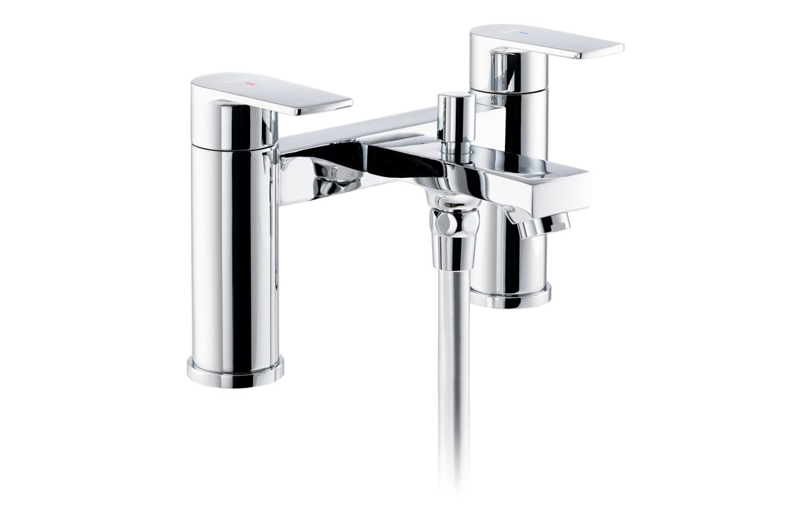 Abode Aquip Deck Mounted Bath Shower Mixer - Chrome - Image 2