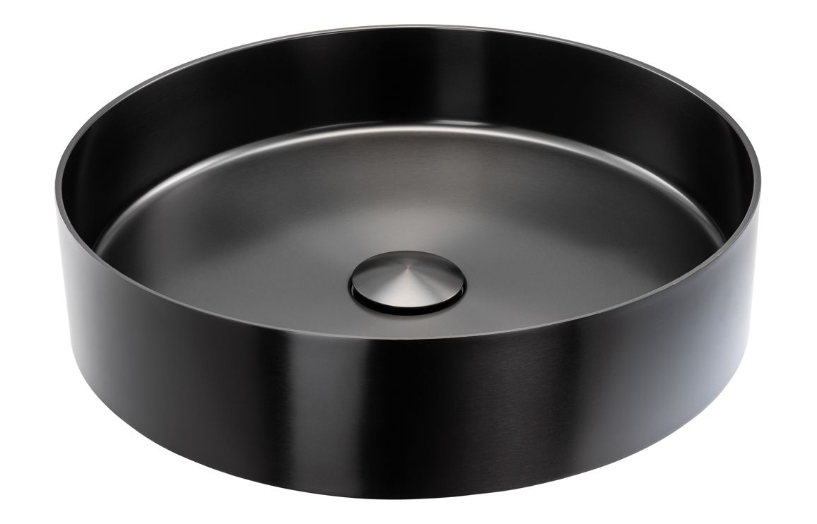 Abode Tableau/Iox Shelf & Round Basin Set - Chalk White w/Matt Black Finishes - Image 3