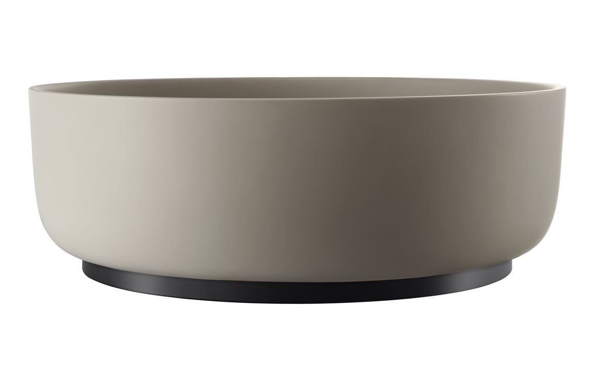 Abode Cava 375mm Round Basin - Pebble Grey - Image 2