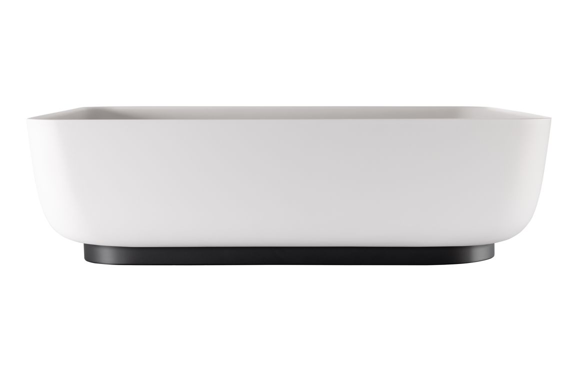 Abode Cava 450x350mm Tablet Basin - Chalk White - Image 2