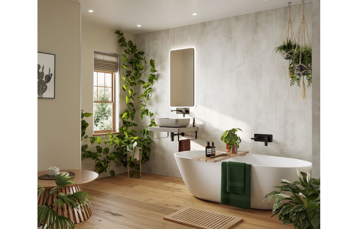 Abode Cava 450x350mm Tablet Basin - Pebble Grey - Image 2