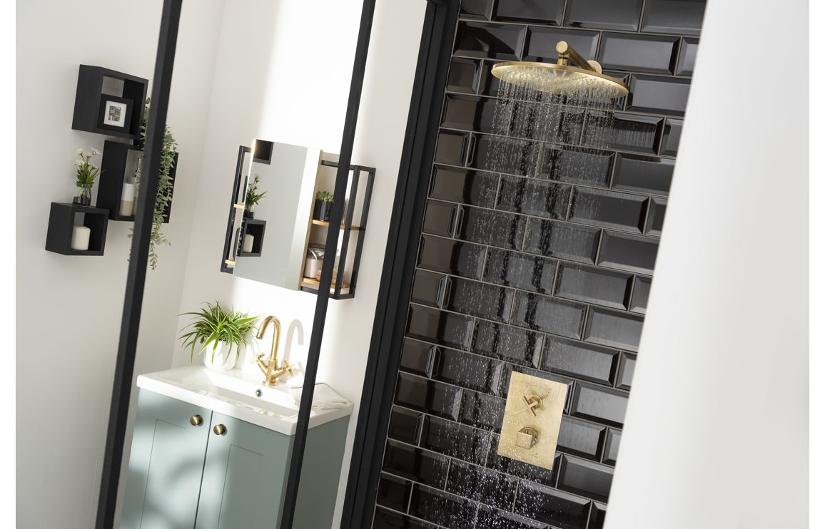 Abode Serenitie Concealed Shower (2 Exit) - Antique Brass - Image 2