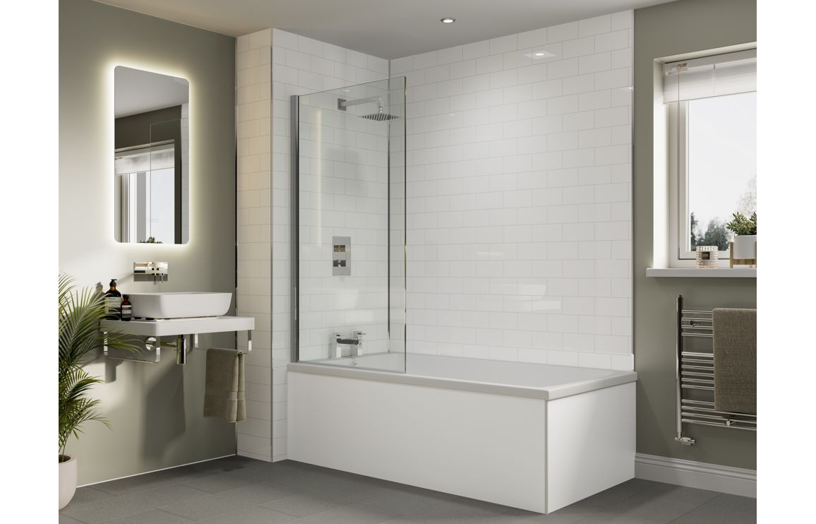 Abode Storm Slimline 200x200x3mm Circular Showerhead - St/Steel - Image 2