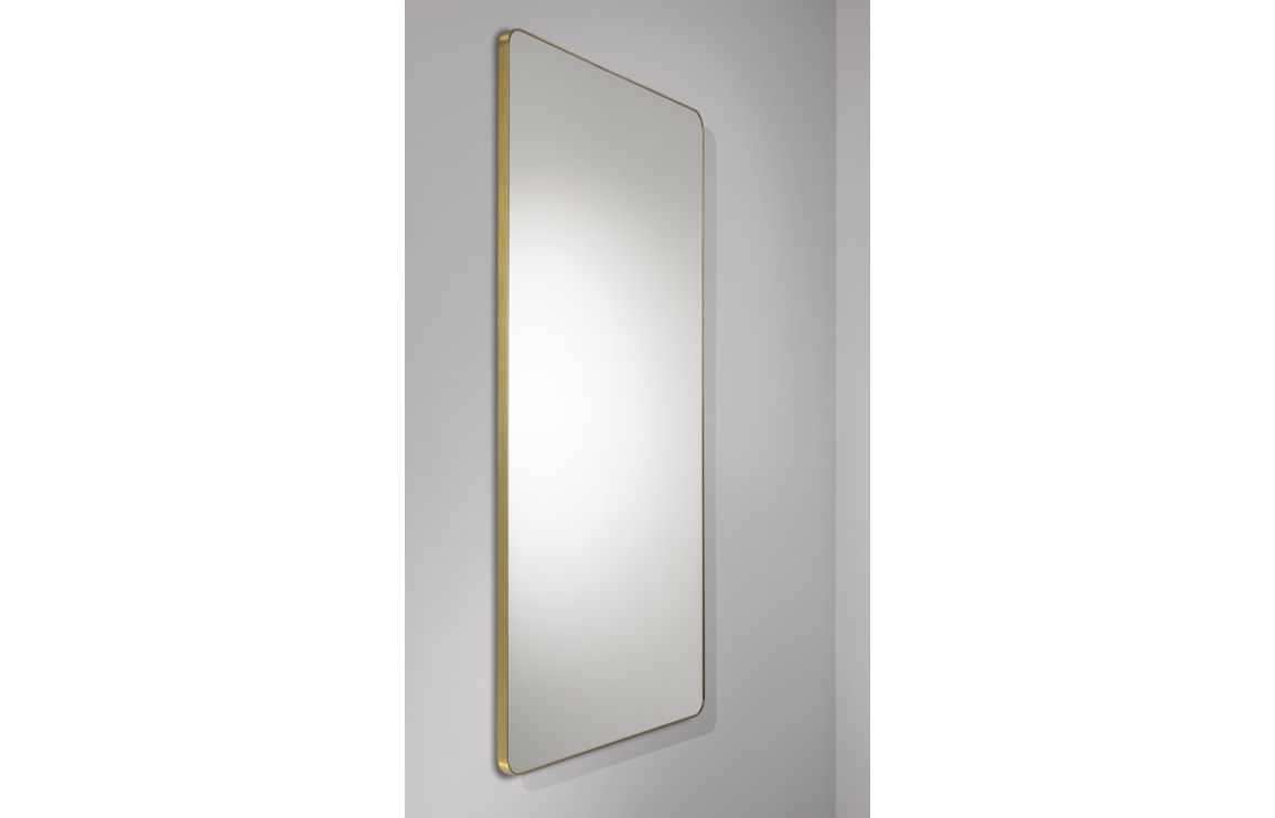 Abode Mayar 450x900mm Tablet Mirror - Brushed Brass - Image 2