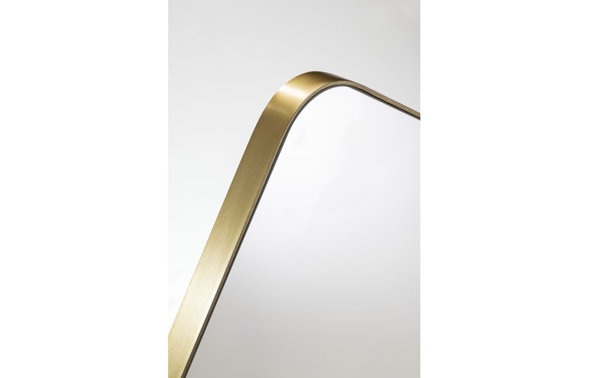 Abode Mayar 450x900mm Tablet Mirror - Brushed Brass - Image 3