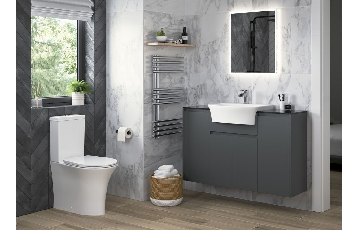 Kentucky 1200mm Plinth - Matt Graphite Grey - Image 4