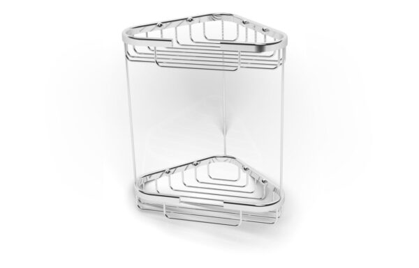 Saphire 2-Tier Storage Basket - Chrome