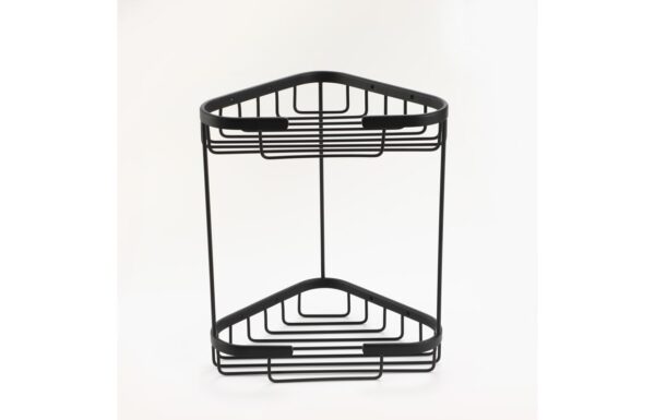 Saphire 2-Tier Storage Basket - Black