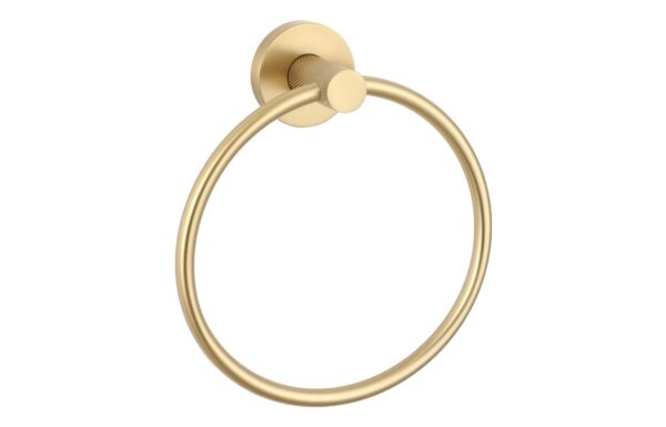 Topaz Towel Ring - Brushed Brass