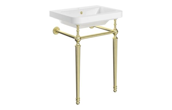 Schiehallion 610mm 1TH Console Basin - Brushed Brass