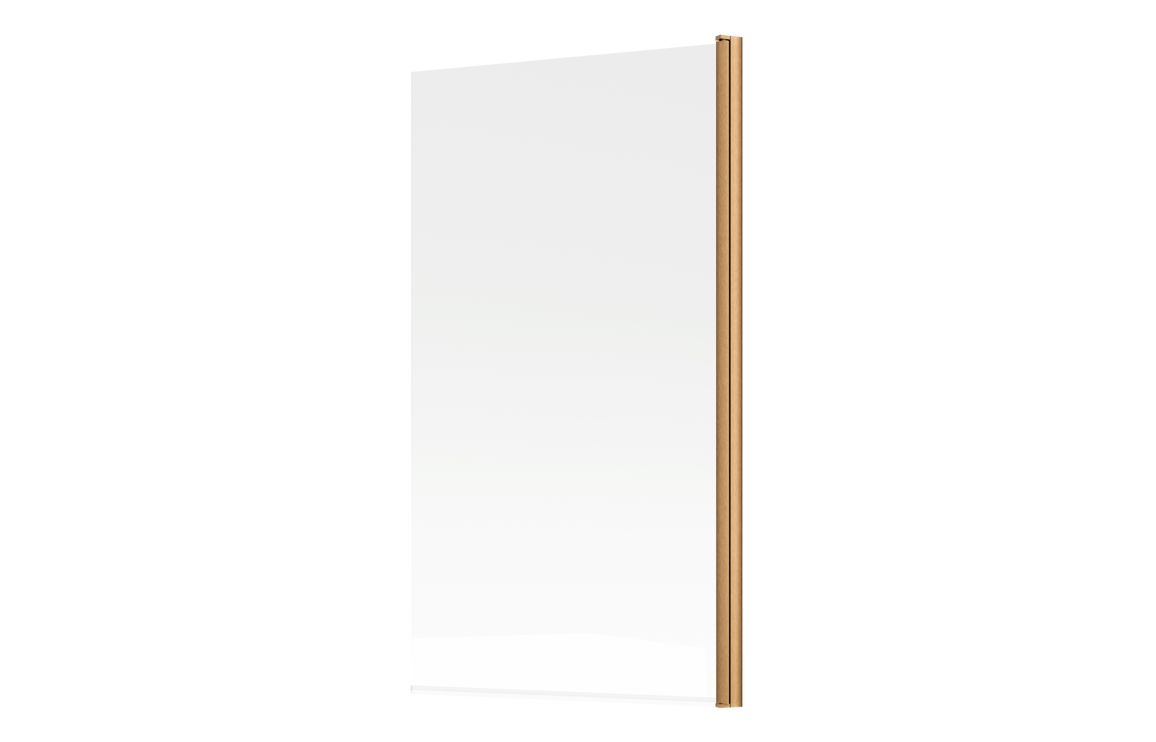 800x1500mm Single Straight Bath Screen (6mm) - Brushed Bronze - Image 3