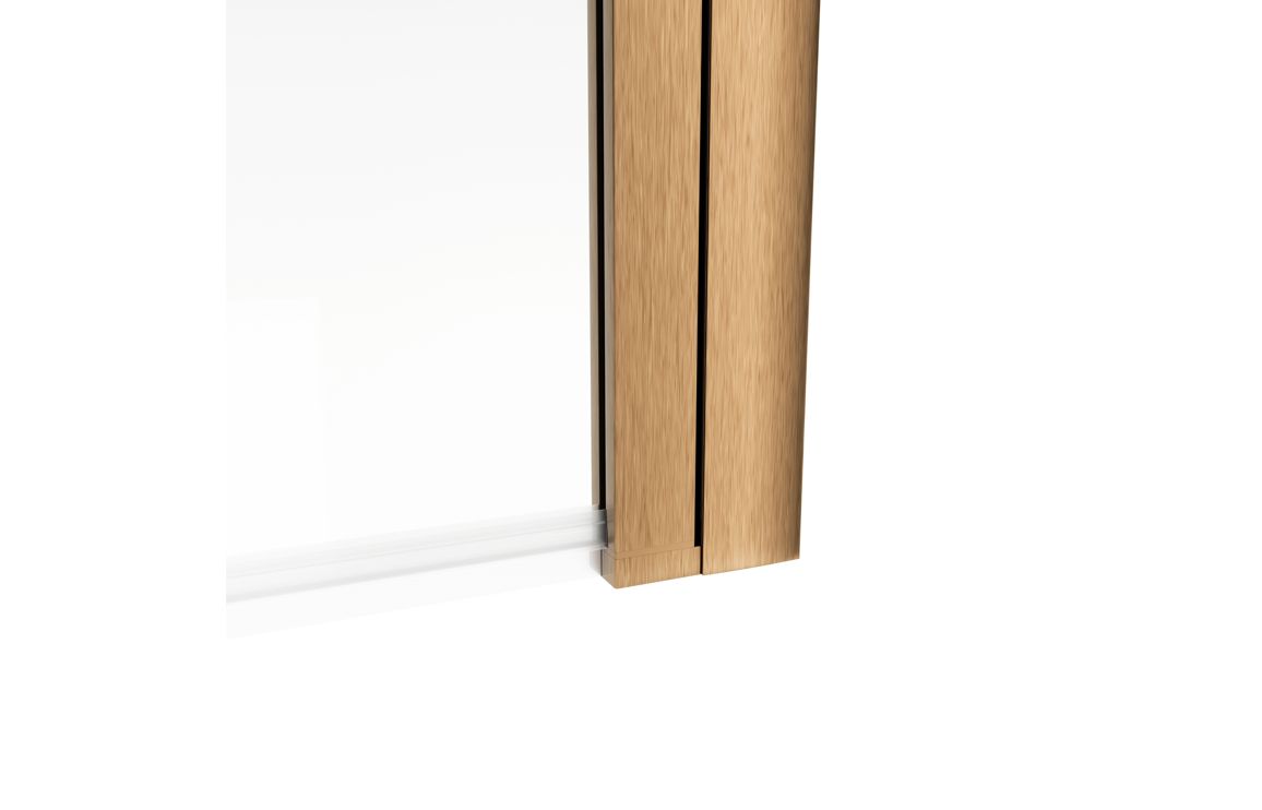 800x1500mm Single Straight Bath Screen (6mm) - Brushed Bronze - Image 4