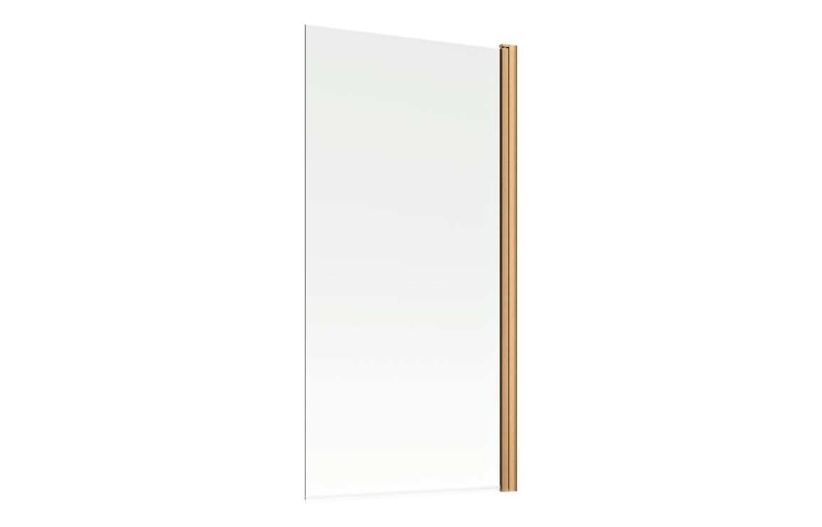 800x1500mm Single Straight Bath Screen (6mm) - Brushed Bronze - Image 2