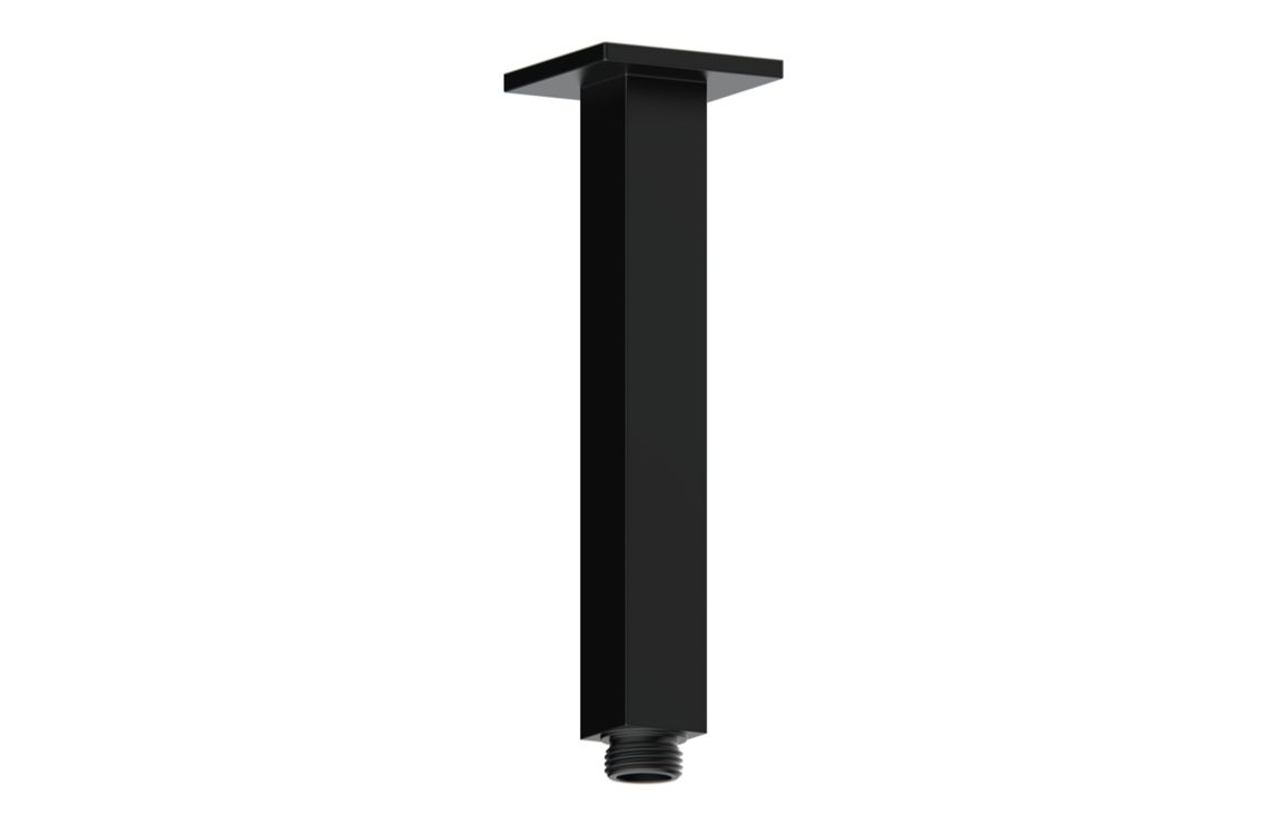 Sagittarius 180mm Square Ceiling Arm - Matt Black