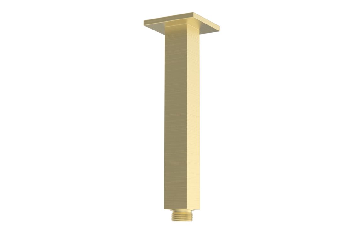Sagittarius 180mm Square Ceiling Arm - Brushed Brass