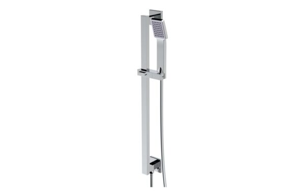 Sagittarius Square Riser Rail Kit w/Elbow & Handset - Chrome