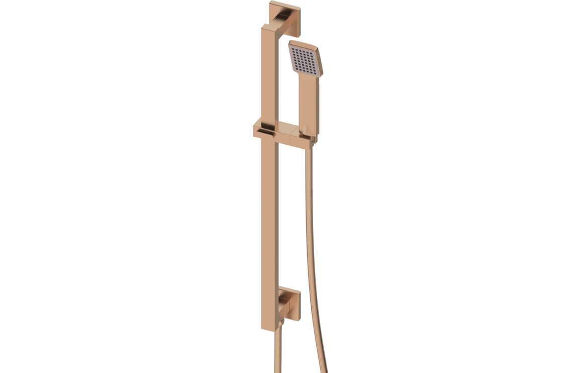 Sagittarius Square Riser Rail Kit w/Elbow & Handset - Brushed Bronze