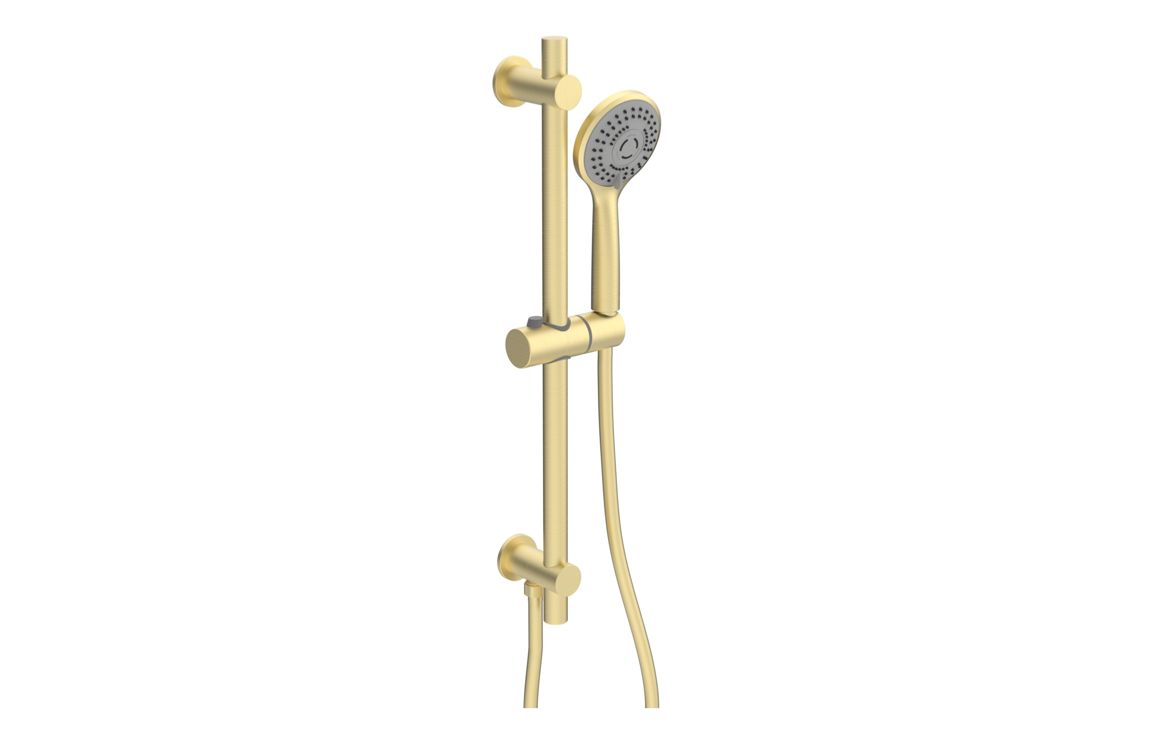 Aquila Round Shower Valve & Kit Pack 2 - Brushed Brass - Image 3
