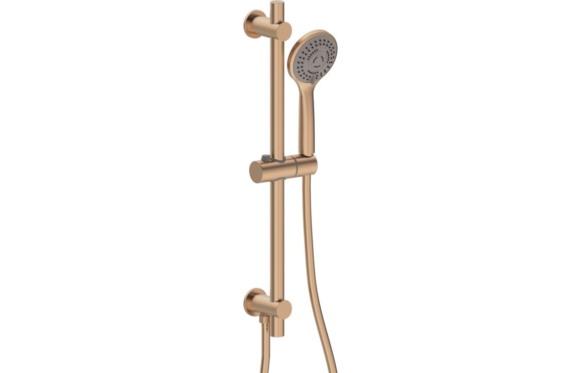 Aquila Round Shower Valve & Kit Pack 2 - Brushed Bronze - Image 3
