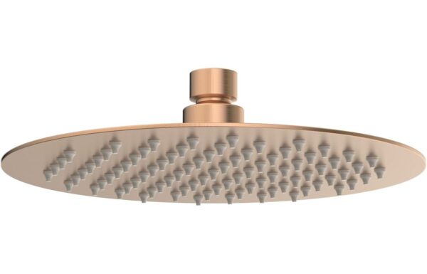 Aquila 200mm Round Ultraslim Showerhead - Brushed Bronze