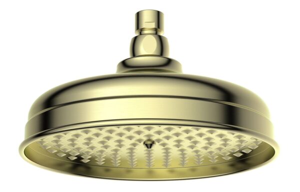 Atlas 200mm Round Traditional Showerhead - Brushed Brass