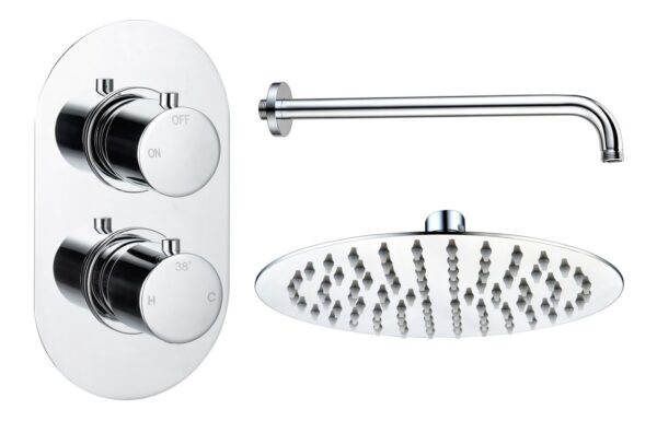 Aquila Round Shower Valve & Kit Pack 1 - Chrome