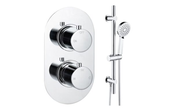 Aquila Round Shower Valve & Kit Pack 2 - Chrome