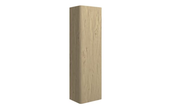 Nebraska 350mm Wall Hung 1 Door Tall Unit - Textured Oak