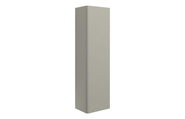 Kansas 350mm Wall Hung 1 Door Tall Unit - Matt Latte