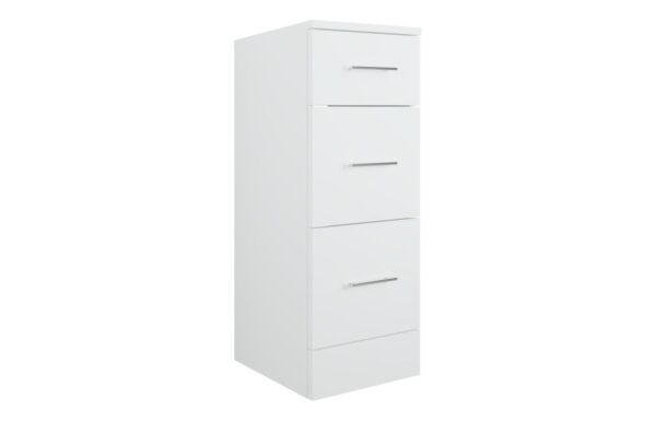 Austin 300mm 3 Drawer Base Unit - White Gloss