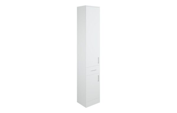 Austin 300mm 2 Door 1 Drawer Tall Unit - White Gloss