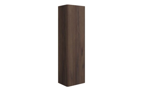 Nebraska 350mm Wall Hung 1 Door Tall Unit - Textured Walnut