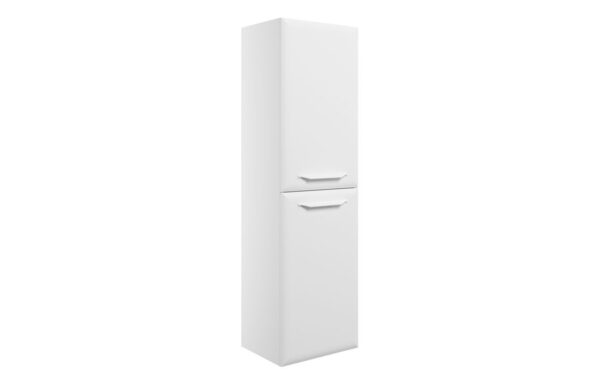 Colorado 400mm Wall Hung 2 Door Midi Boy Unit - Matt White