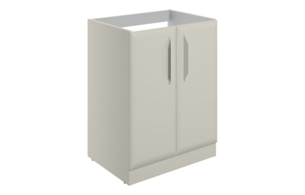 Colorado 600mm Floor Standing 2 Door Basin Unit (No Top) - Matt Latte