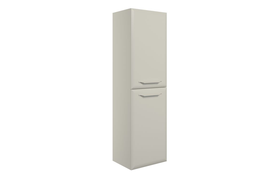 Colorado 400mm Wall Hung 2 Door Midi Boy Unit - Matt Latte