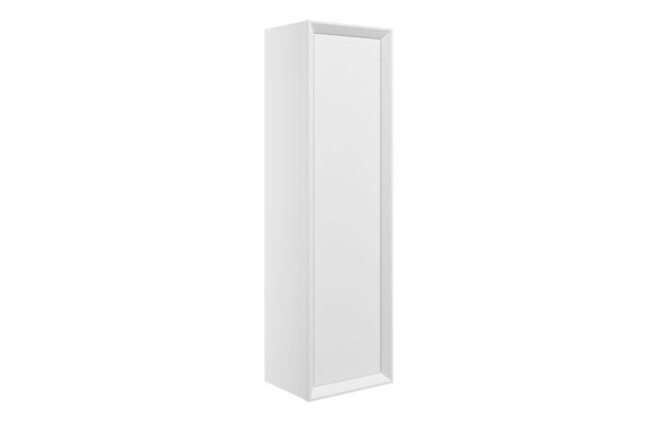Utah 345mm Wall Hung 1 Door Tall Unit - Matt White