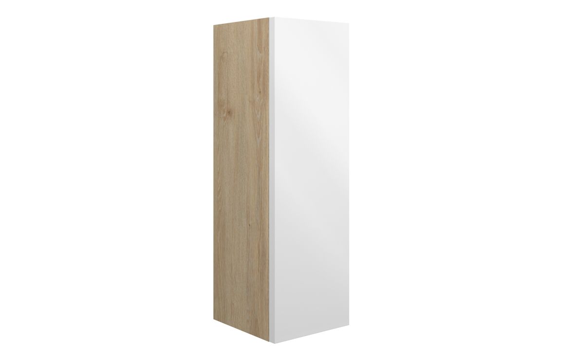 Nevada 200mm Slim Base Unit - White Gloss (Oak Cab)