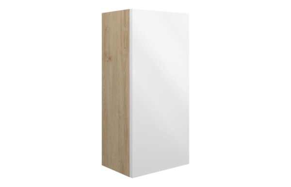 Nevada 300mm Slim Base Unit - White Gloss (Oak Cab)
