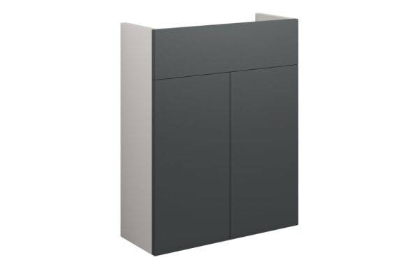 Nevada 500mm Slim Basin Unit - Matt Graphite Grey (Grey Cab)