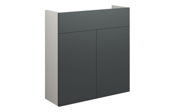 Nevada 600mm Slim Basin Unit - Matt Graphite Grey (Grey Cab)