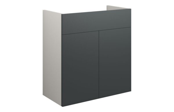 Nevada 600mm Standard Basin Unit - Matt Graphite Grey (Grey Cab)