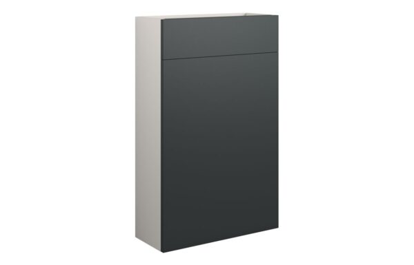 Nevada 500mm Slim WC Unit - Matt Graphite Grey (Grey Cab)